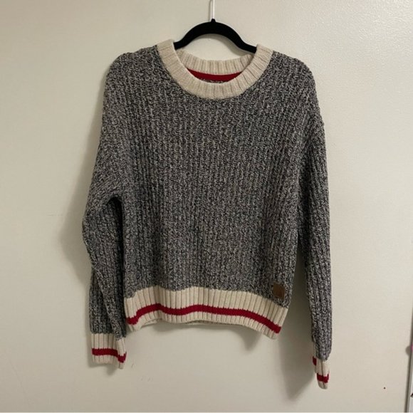 ROOTS Cabin women’s sock monkey crewneck sweater size small - Picture 2 of 10